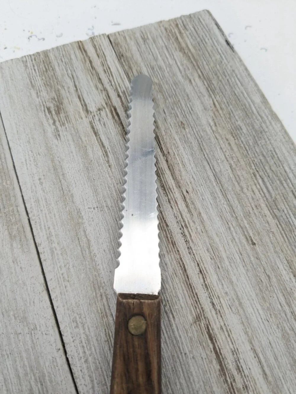 Vintage Stainless Japan Grapefruit Knife Wood Handle Fruit 7